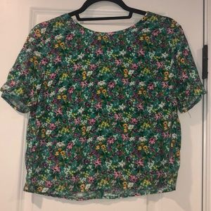floral crop top